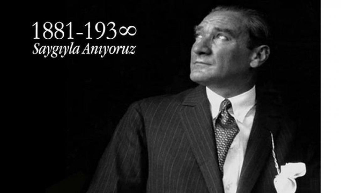 10 Kasım Ulu Önder Atatürk´ün Vefatının 80. Yıl Dönümü Anma Programı