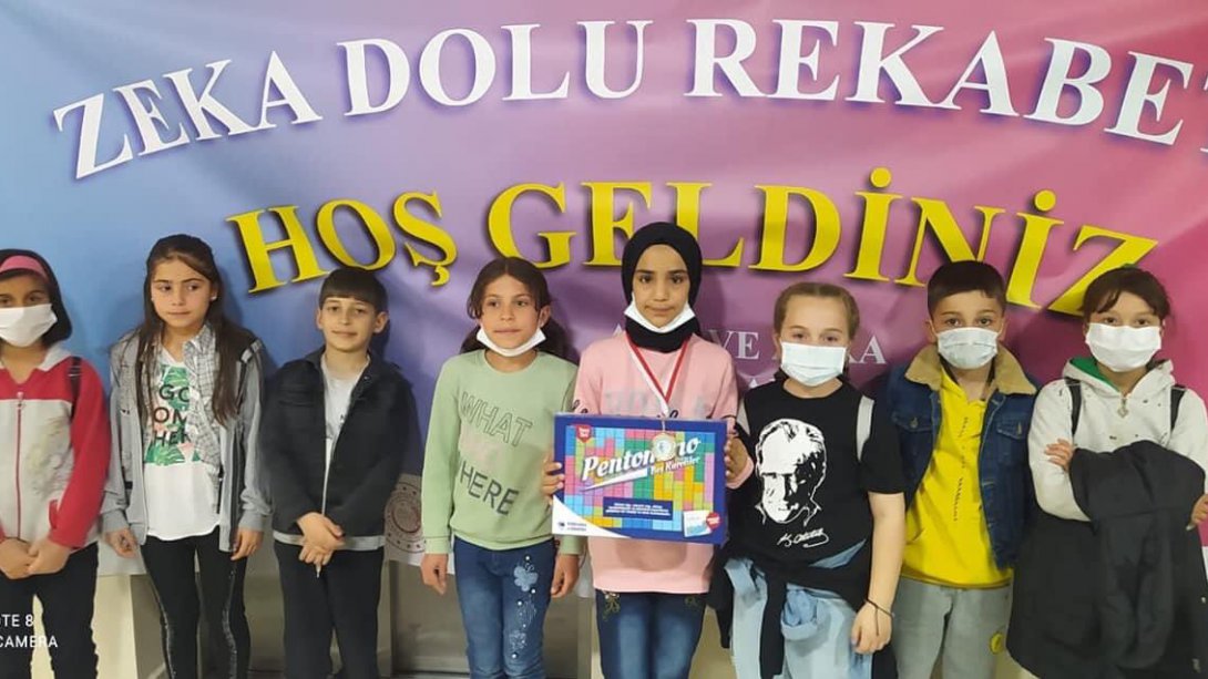 Akıl ve Zeka Oyunları Turnuvasında Atatürk İlkokulu Öğrencisinden İl Birinciliği