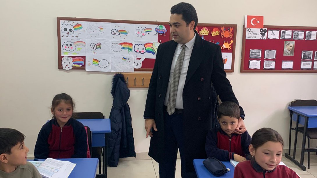 Sayın Kaymakamımız Çevreli Şehit Abdullah Eymur İlkokulu - Ortaokulunu Ziyaret Etti